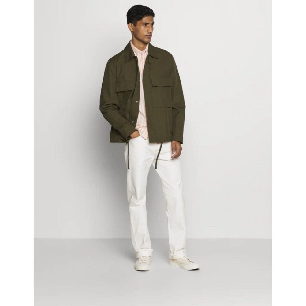 $249 Club Monaco Field Jacket Military Cold Weather Mens Olive Green Siz…